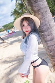 [网红COSER写真] 花リリ(Plant Lily) - Beach lily