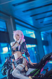 [Net Red COS] Anime blogger Shui Miao aqua - Matthew - Doujin motorcycle outfit