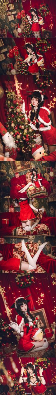 Piękno Weibo Coser Shima Aoi „Azur Lane, Big Tide, Reindeer and Christmas Gifts”