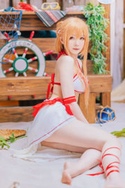 [COS Welfare] Weibo Girl Paper Cream Moon Shimo - Maillot de bain Asuna