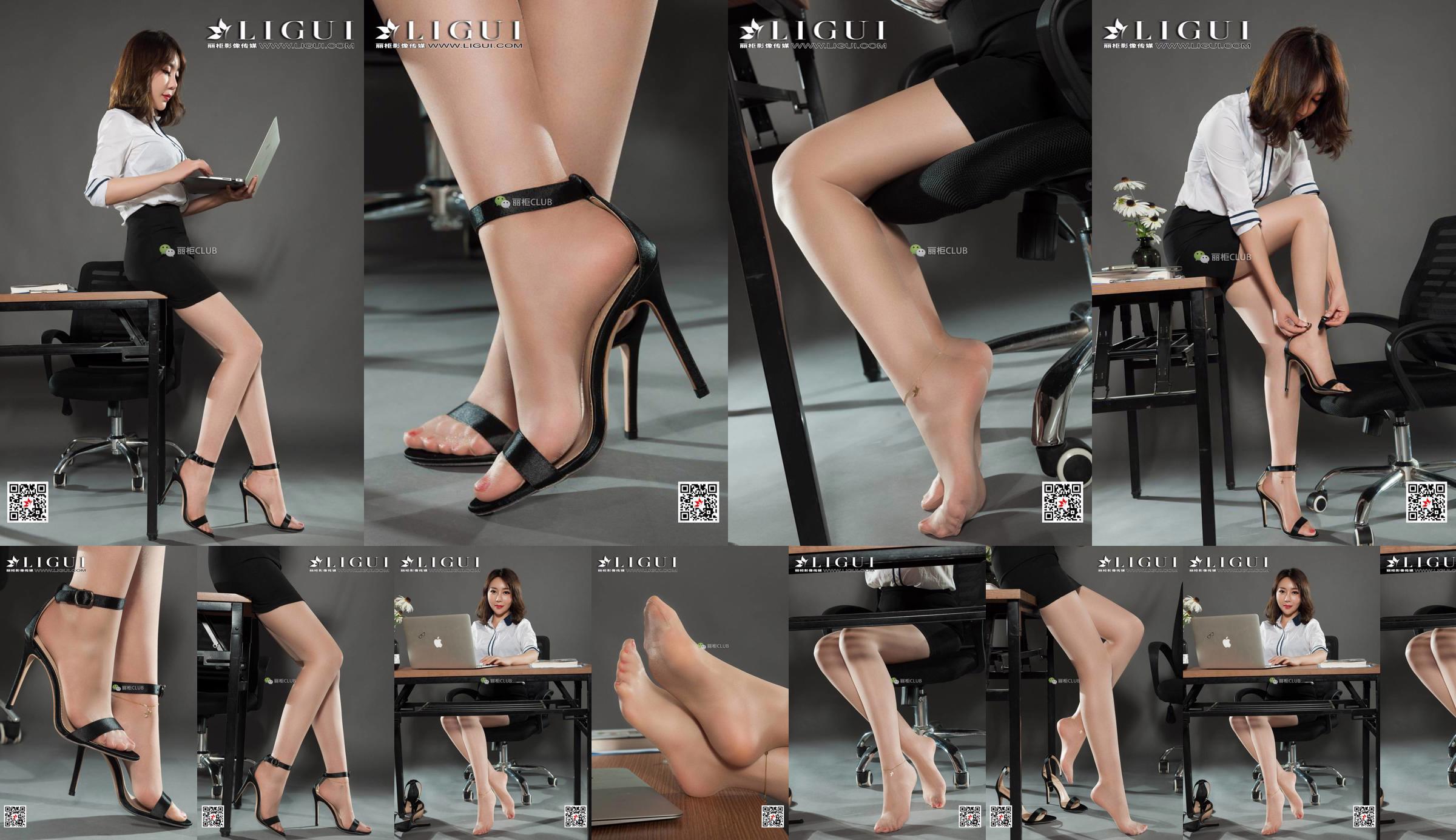 Modèle de jambe Li Mengying "Talons hauts et beaux pieds" [LIGUI] Internet Beauty No.68665f Page 23