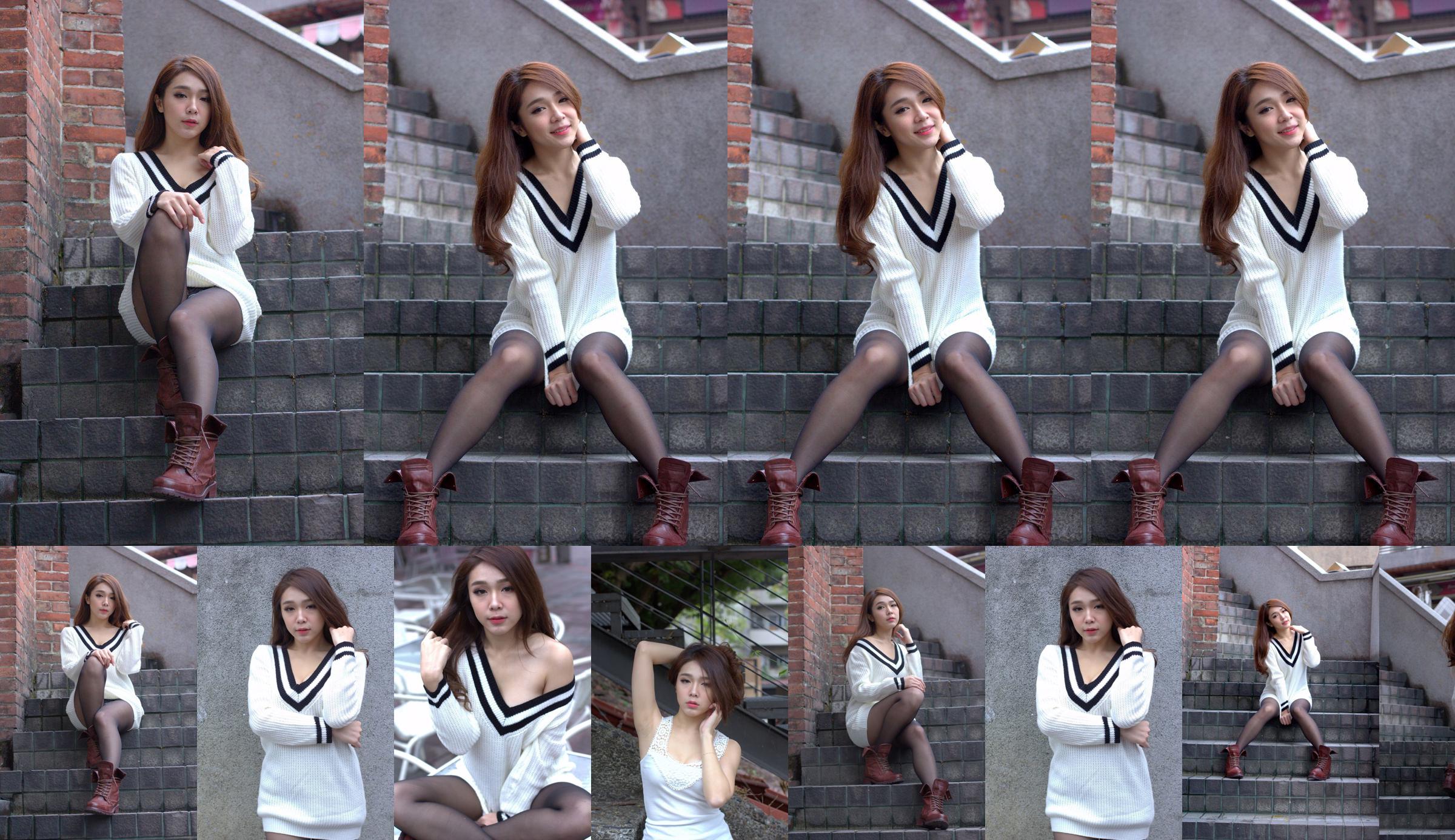 [Taiwan Red Beauty] Baby66 Black Silk Street Shoot No.e69352 Page 11