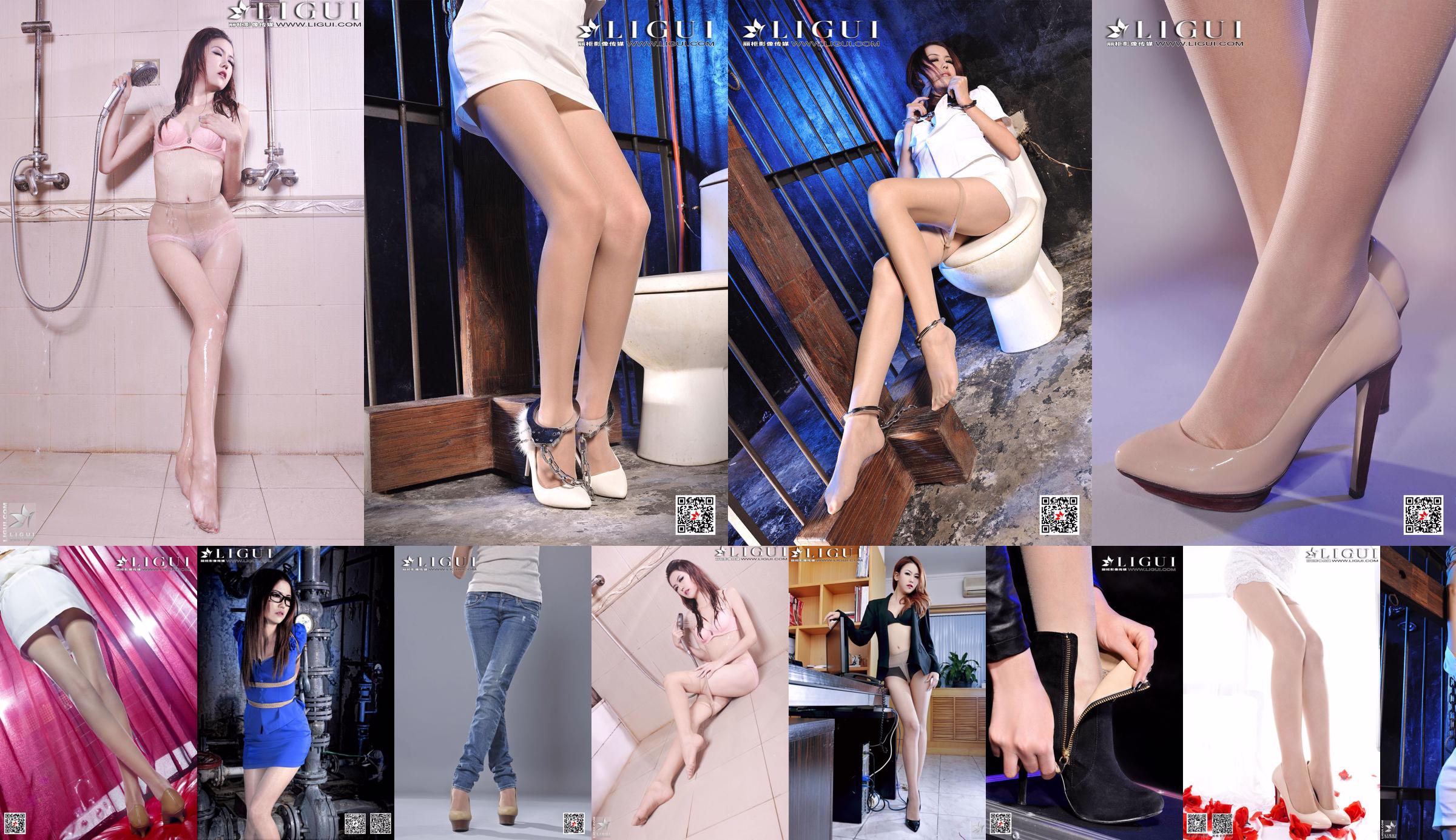 Model Kexin "Pink Beauty with Silk Feet" Upper and Lower Collection [丽柜LiGui] Photograph of Beautiful Legs and Jade Feet No.d1a7d2 Page 21