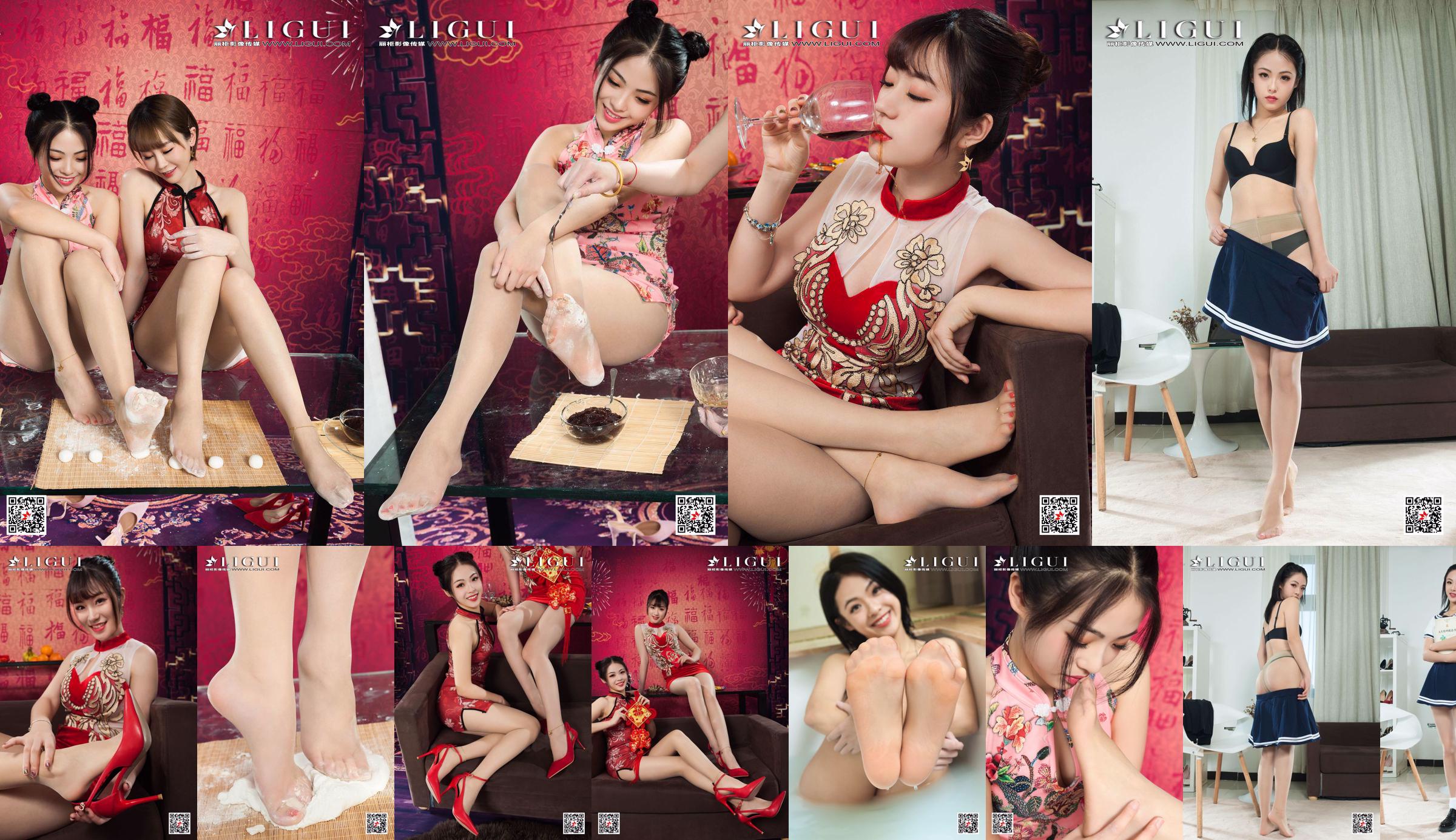 [丽柜 Ligui] Pan Pan "The Temptation of Bathtub Stockings" No.fcbaa6 หน้า 1