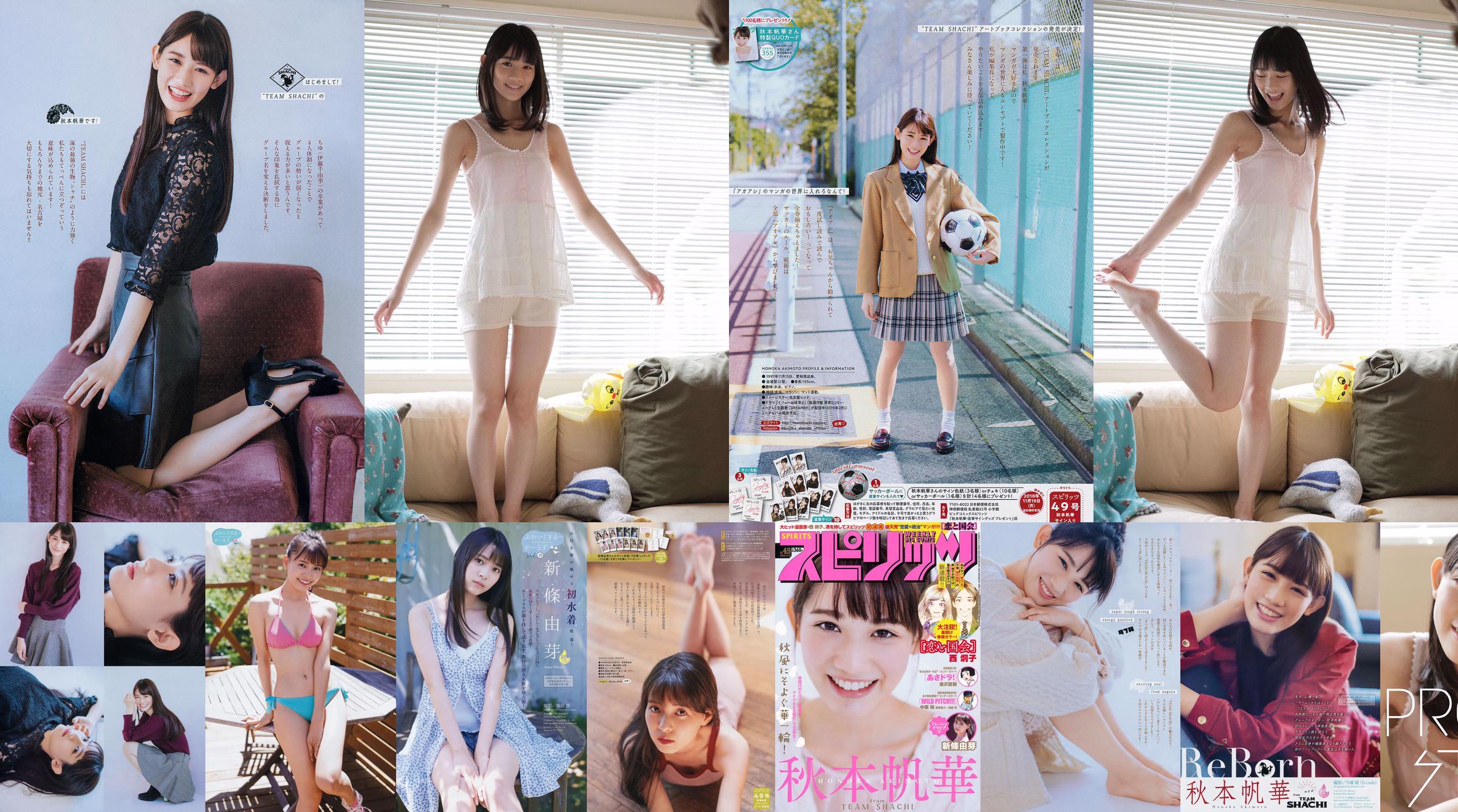 [Weekly Big Comic Spirits] 秋本帆華 新條由芽 2018年No.49 写真杂志 No.e9c73a 第1页