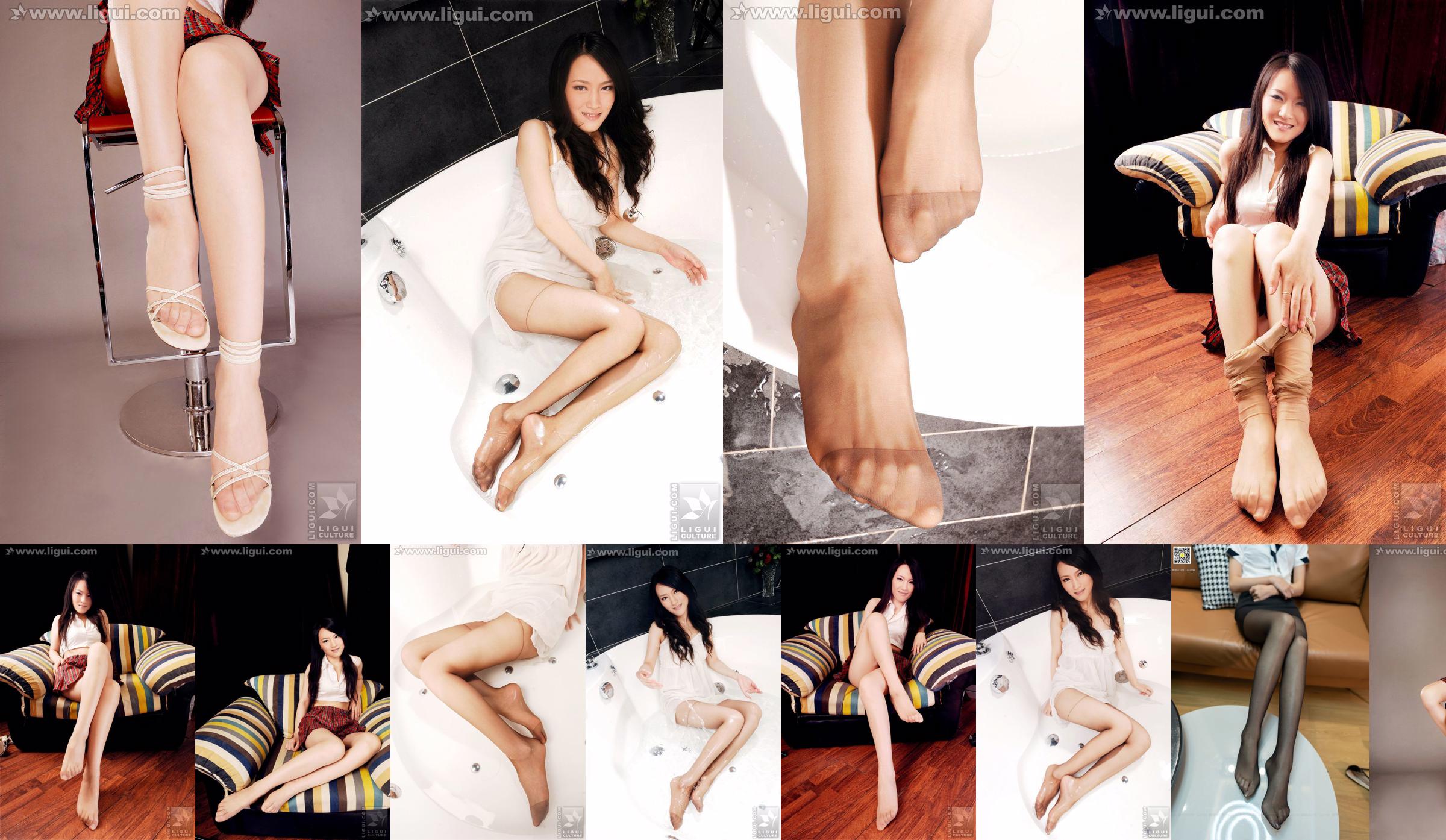 Modèle Wen Ting "Bas de viande sucrée et mignonne avec des talons hauts" [丽 柜 LiGui] Photo de belles jambes et pieds de jade No.364683 Page 11