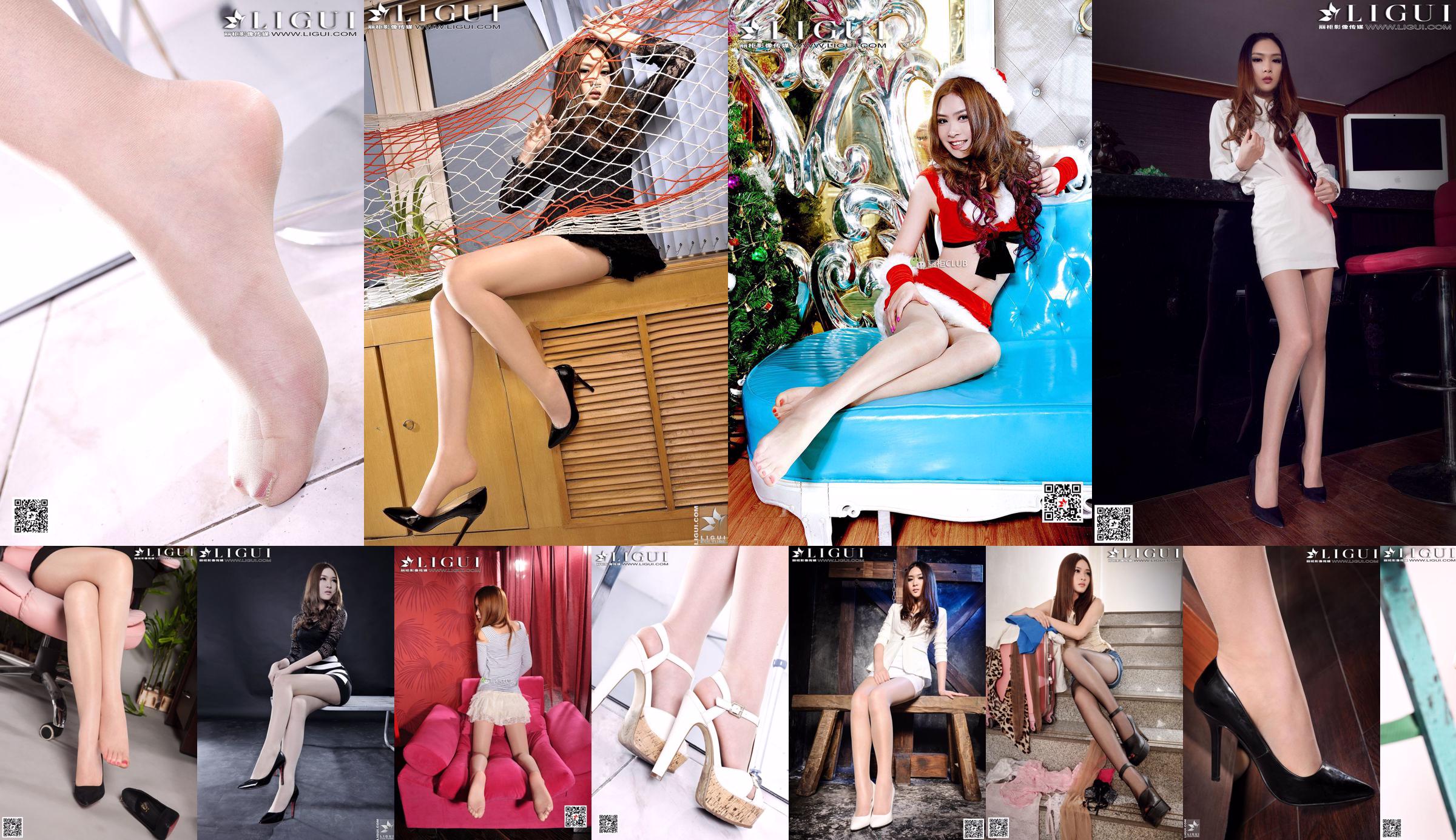 Modèle Yoona "Déesse à talons hauts en dentelle blanche" [LiGui] Belles jambes et pieds en soie photo No.b7a7c7 Page 9