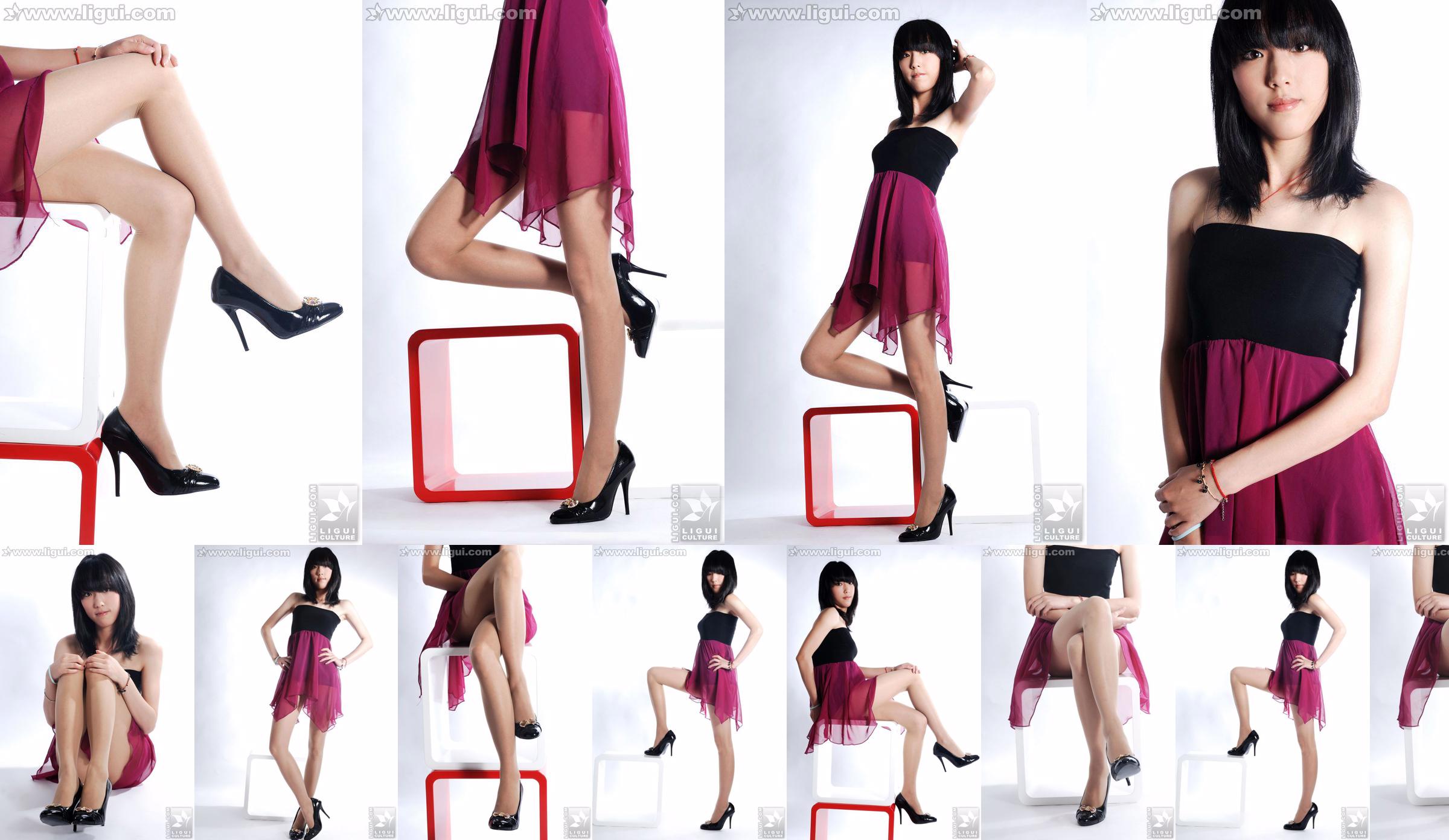 Model Lu Yingmei "Top Visual High-heeled Blockbuster" [丽 柜 LiGui] Foto kaki dan kaki giok yang indah No.81753d Halaman 14