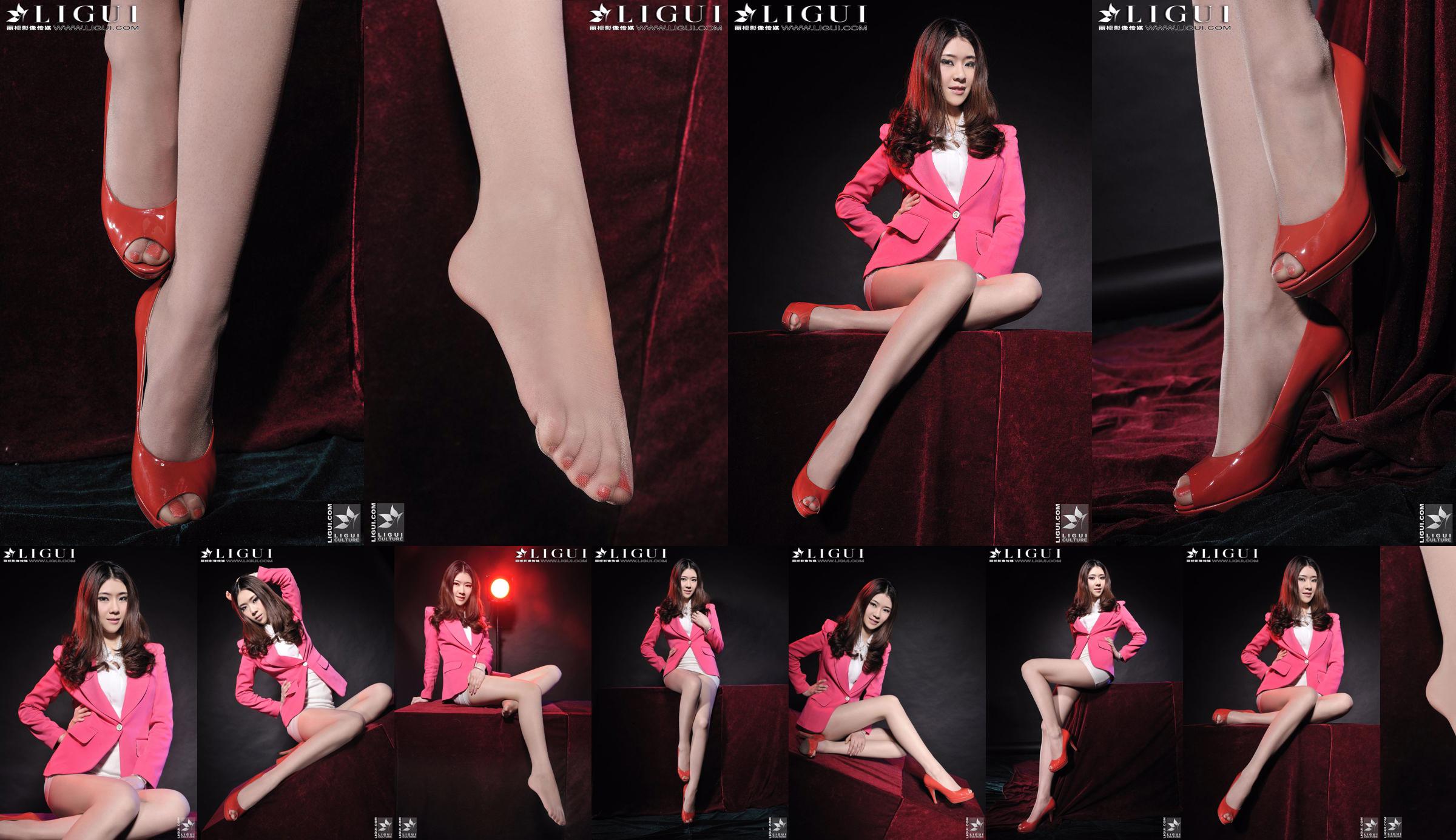 Model Chenchen "Red High-heeled Girl" [丽柜LiGui] Beautiful legs and jade feet photo picture No.2d456c Page 10