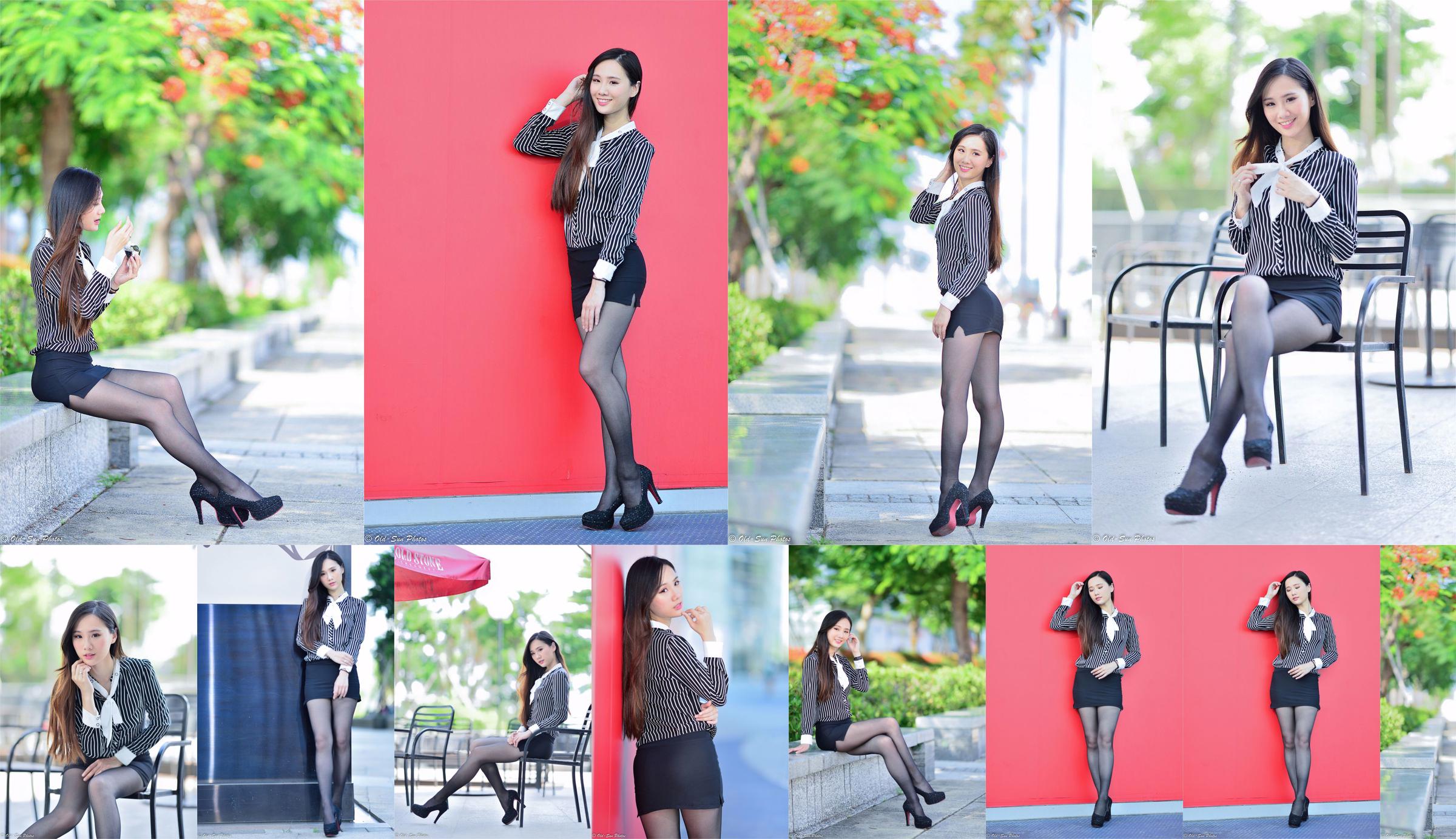 [Taiwan Zhengmei] Zhang Xiaomi-Black Silk CV Girl Outdoor No.cf77d3 Trang 1