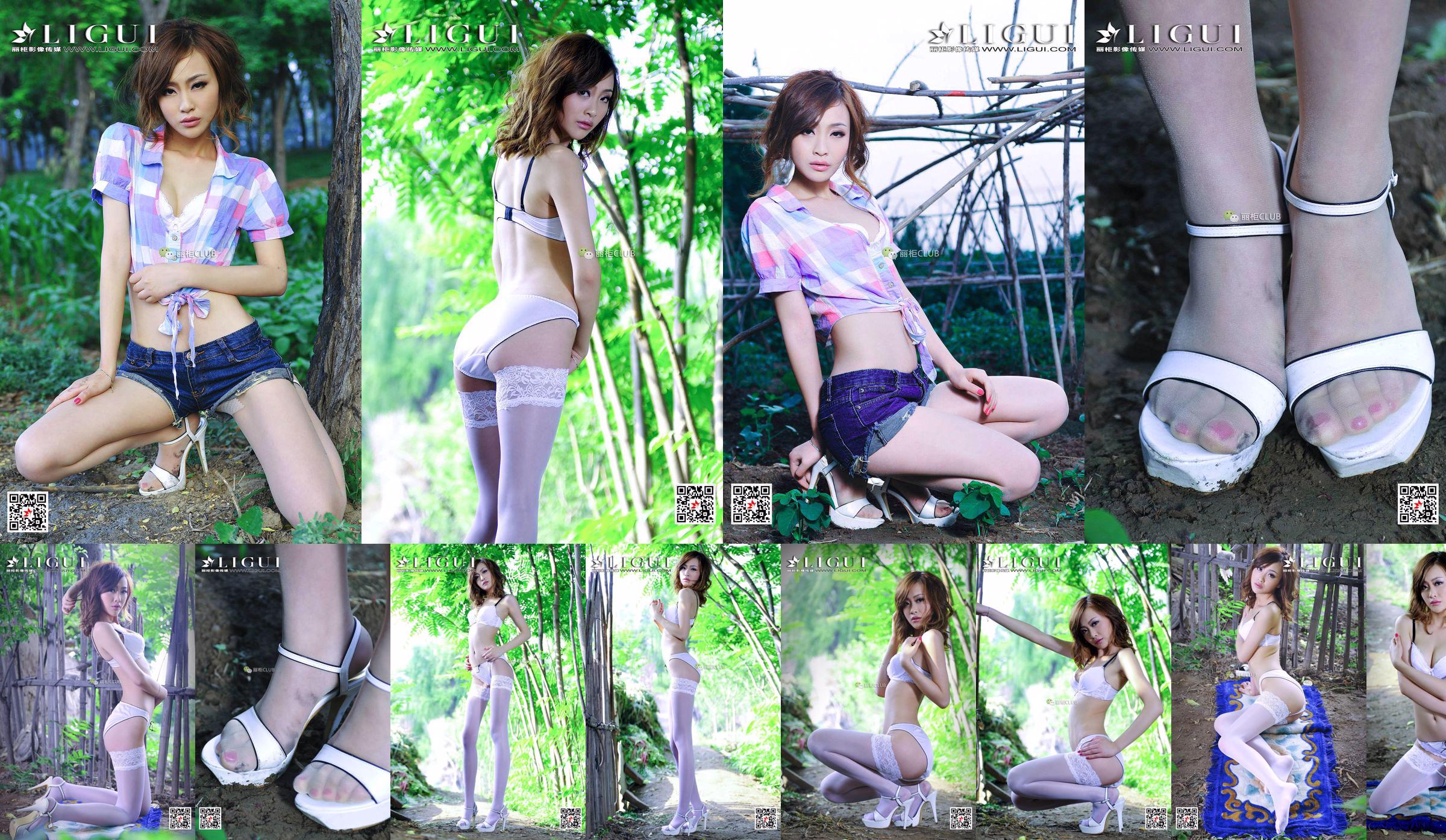 นางแบบขา Tong Lei "Beautiful Legs in the Rye" [Ligui Ligui] No.8258f9 หน้า 1